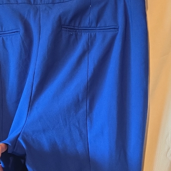 Calvin Klein Womens Blue Trousers with Sleek Design And Gold Buttons Size 16 - Picture 5 of 7